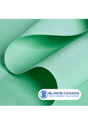 "Camila" fabric roller blinds - sea wave (turquoise) color (item code: 623)