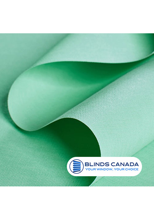 "Camila" fabric roller blinds - sea wave (turquoise) color (item code: 623)