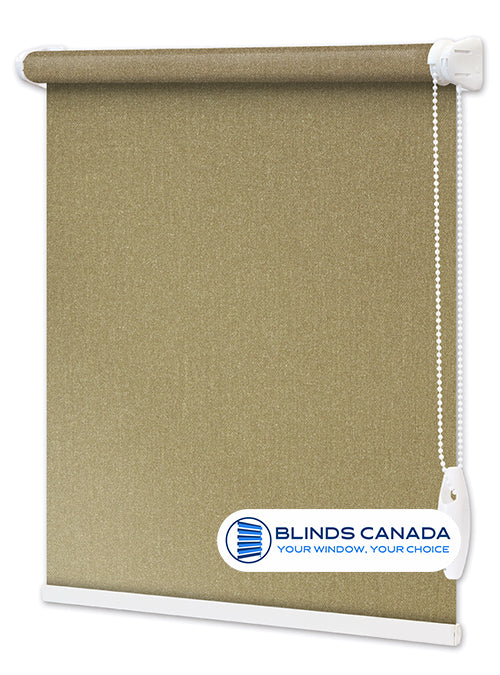 "Luminis" fabric roller blinds – olive pearl (SKU: 919)