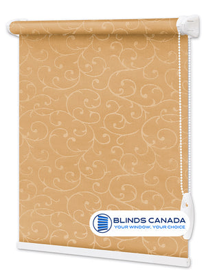 Fabric blind “Acanthus” light brown (article AKA-1839)
