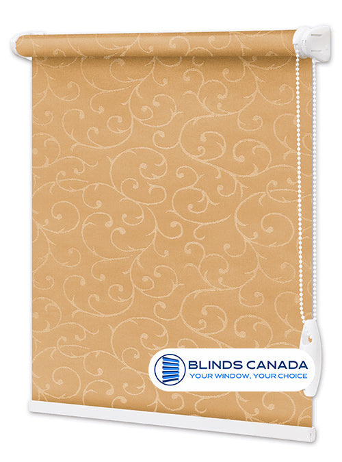 Fabric blind “Acanthus” light brown (article AKA-1839)