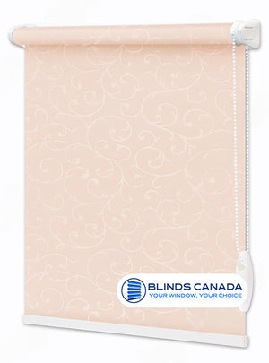 "Acanthus" fabric blind light pink (article AKA-2070)
