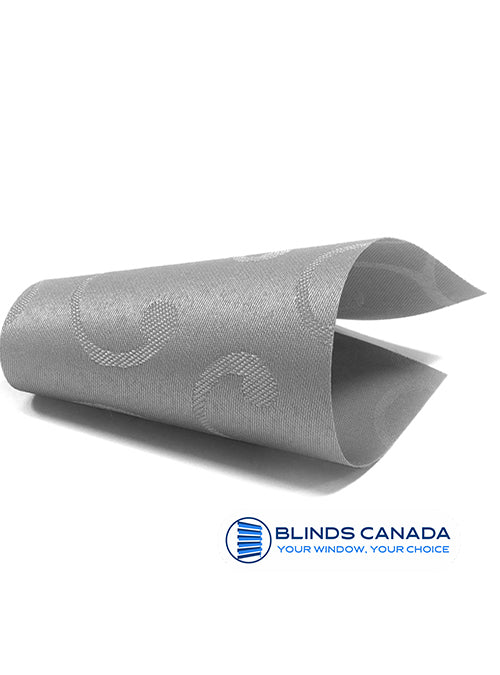 "Acanthus" gray fabric blind (article number AKA-2267)