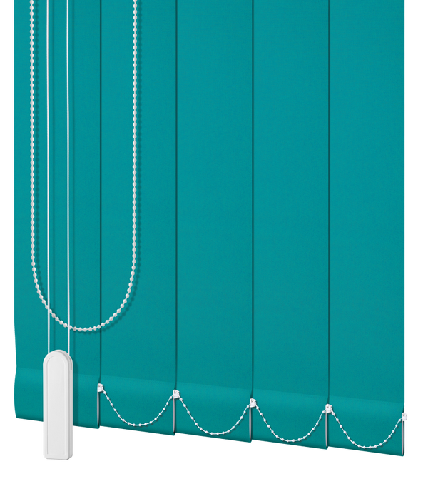 "Goa" Vertical Blinds – Turquoise (SKU: G7051)