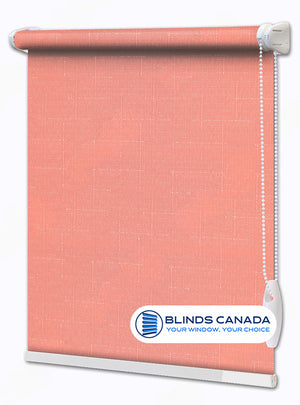 "Linen" fabric roller blind pink (article LEN-1870)
