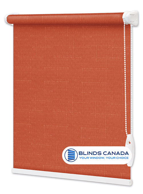 Fabric blinds "Linen" bright terracotta (article LEN-2095)