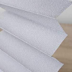 Plissé Blinds "Opal" – Silver Color (SKU: P111)