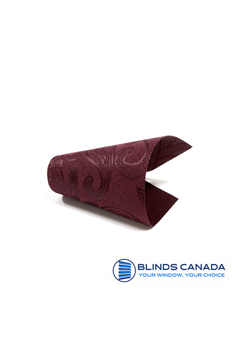 Fabric blind “Arabesque” in eggplant color (article Z1099-2282)
