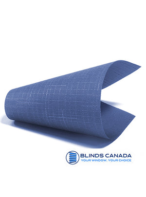 Fabric shutters "Linen" dark blue (article LEN-2075)