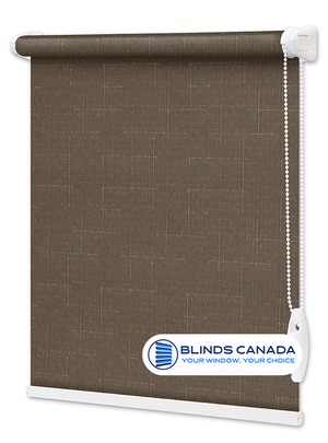 Fabric shutters "Linen" graphite (article LEN-7440)