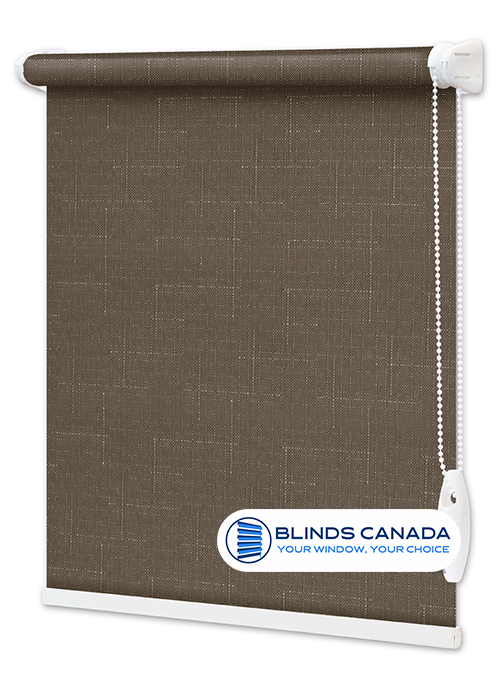 Fabric shutters "Linen" graphite (article LEN-7440)