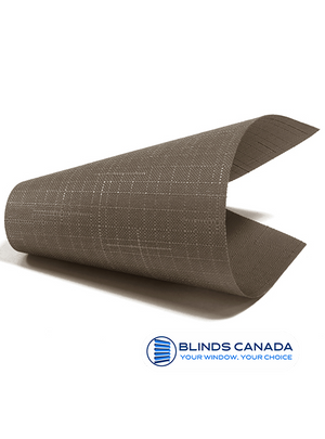 Fabric shutters "Linen" graphite (article LEN-7440)