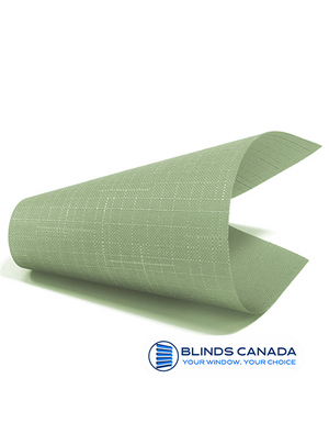 Light green "Linen" fabric roller blinds (article LEN-2073)