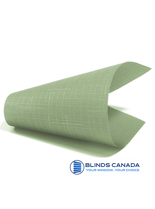 Light green "Linen" fabric roller blinds (article LEN-2073)