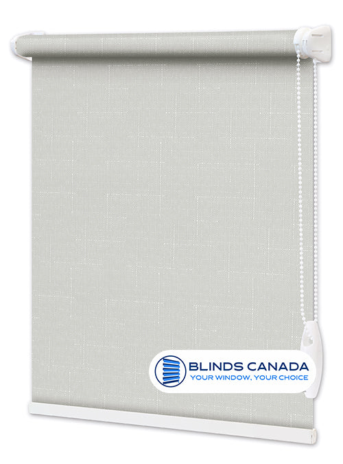 White linen fabric shutters (article LEN-800)